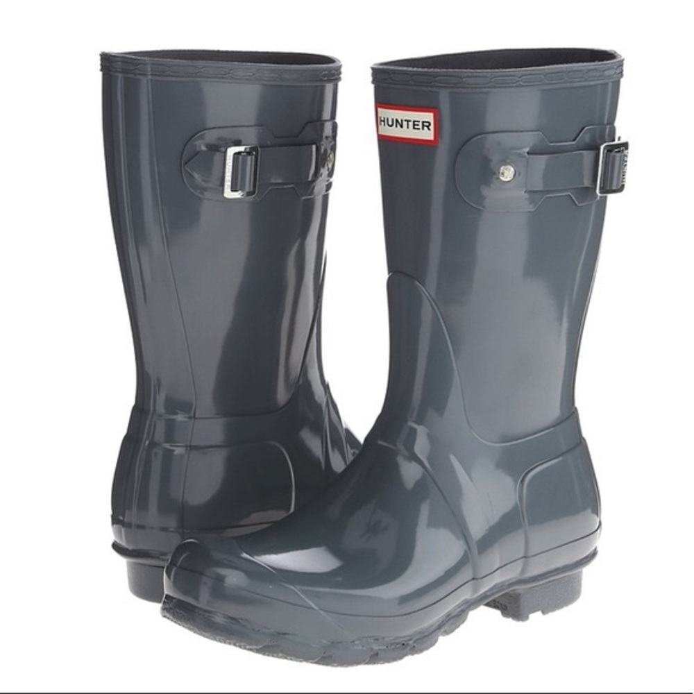 Short hunter boots- gray